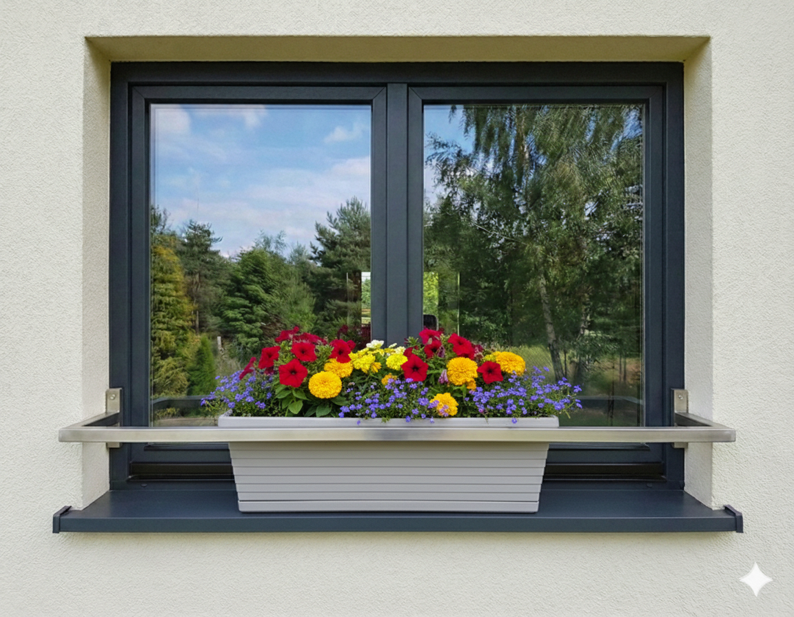 Okenní držák truhlíku.